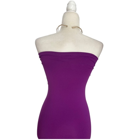 Wolford Fatal Dress Maxi Stretch Tube Dress Versatile in Magenta Hot Pink Purple - Picture 11 of 14